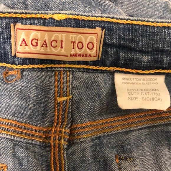 3/$33 A’GACI Too Jean Micro Skirt Size S - Picture 4 of 6